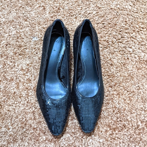 Zara Black Metal Mesh Pumps - Picture 5 of 7